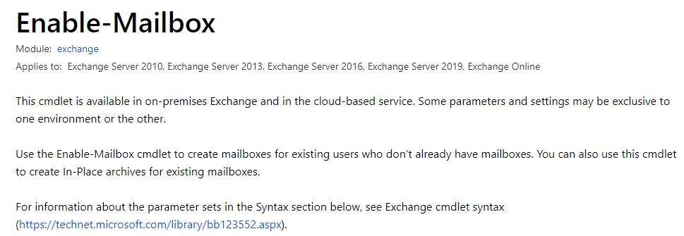 Polecenie Enable-Mailbox uruchomione dla uzytkownikow Azure AD w Office 365 przed poprawka zwiazana z licencjonowaniem skrzynek.