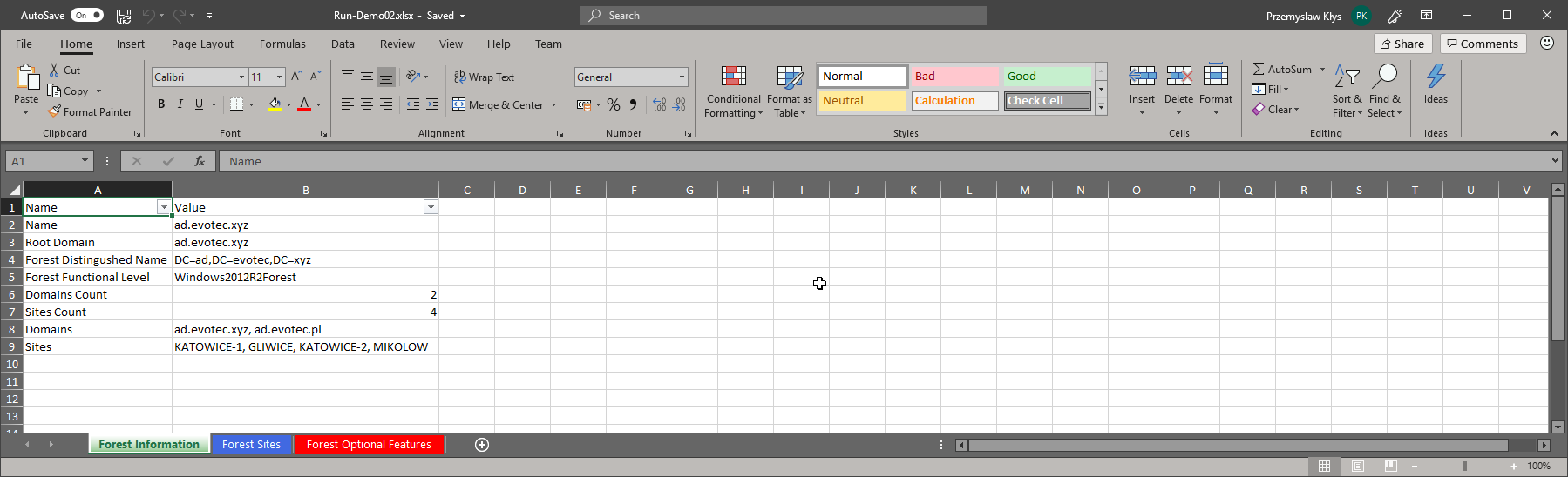 Excelimo ActiveDirectory Documentation