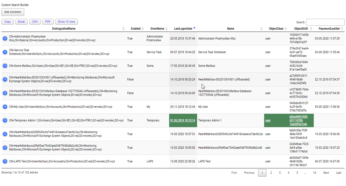 Between and Between Inclusive Conditional Formatting HTML
